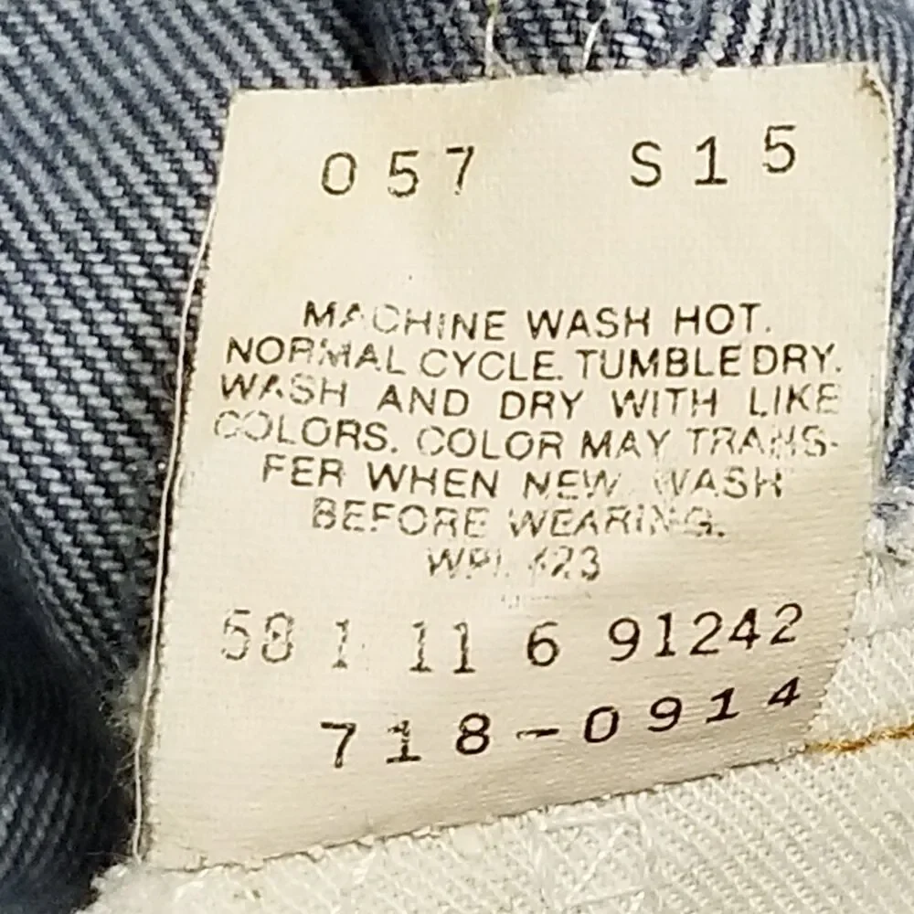 Levi's 718 Student Jeans Men's Size 30x32 Orange Tab Vintage 1986 USA (30x31.5)